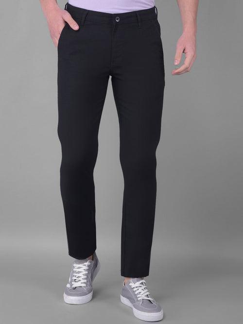 COBB BLACK ULTRA FIT LINEN CASUAL TROUSER