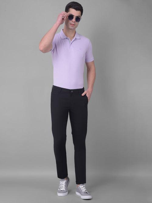 COBB BLACK ULTRA FIT LINEN CASUAL TROUSER