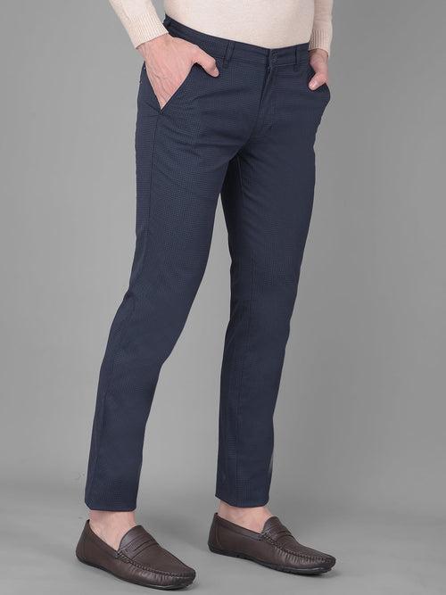 COBB NAVY BLUE SLIM FIT CHINOS