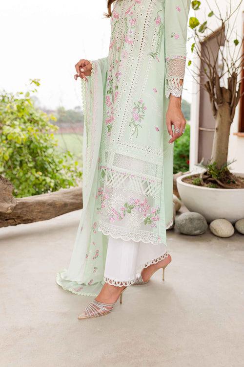 Sable Vogue Shiree Lawn Collection – Mint Garden