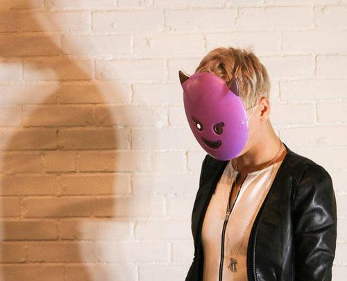 Evil Guy Emoji Mask