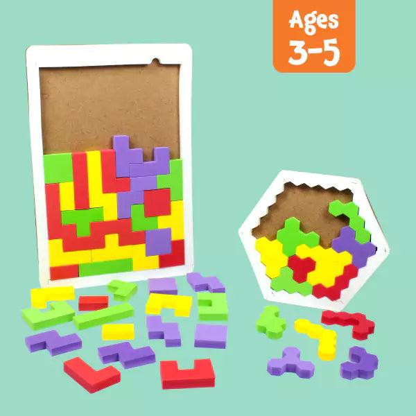 Brain Tangram Puzzles | 3-5 yrs