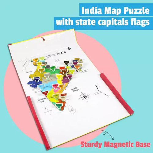 Duo Magnetic Alphabets + India Map Puzzle | Ages 3-8