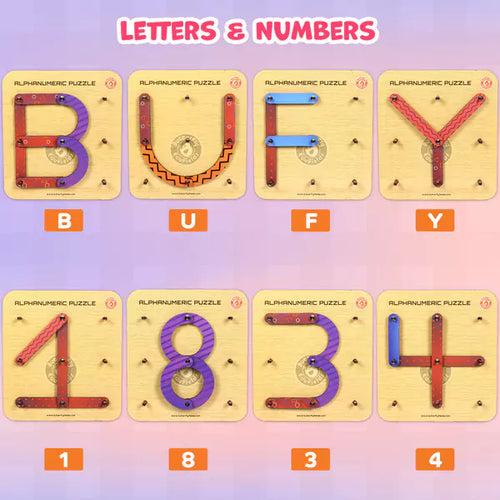 Wooden ABC & Number Puzzle | 3-5 yrs