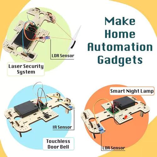 ButterflyEdufields 10in1 STEM Robotics kit | Robot Toys for Kids Ages 8 9 10 11 12 Years Old Boys Girls | 50+ Parts, Electronics Sensor Modules | No Coding Required | Birthday Gift for Kids Ages 8+