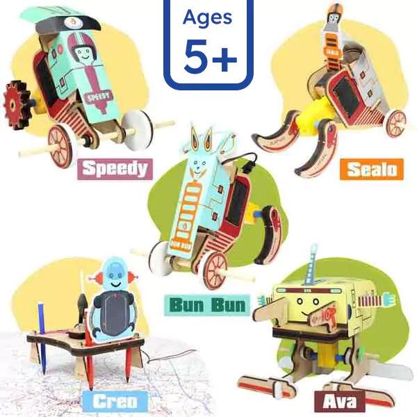 5-in-1 DIY Transforming Bots | 5+ yrs