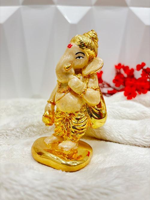 999 Gold Plated Lord Ganesha Made With Resin