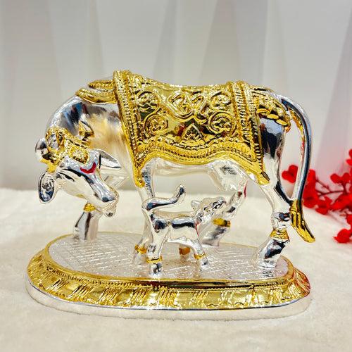 999 Vastu Kamdhenu Cow with Calf Idol Channeling the divine energy of the sacred