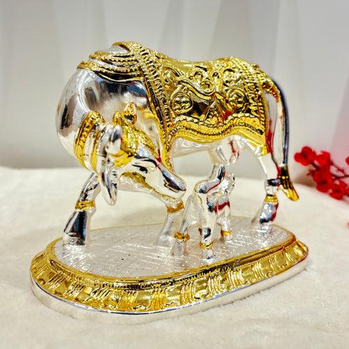 999 Vastu Kamdhenu Cow with Calf Idol Channeling the divine energy of the sacred