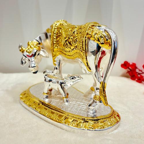 999 Vastu Kamdhenu Cow with Calf Idol Channeling the divine energy of the sacred