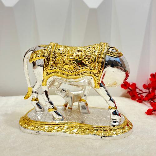 999 Vastu Kamdhenu Cow with Calf Idol Channeling the divine energy of the sacred