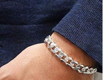 92.5 Sterling Silver Bracelet For Men's