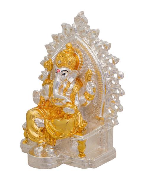 Lord Ganesh Murti Gold & Silver Plated