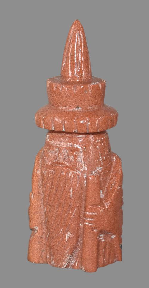 Red Aventurine Wizard Statue - Style 2