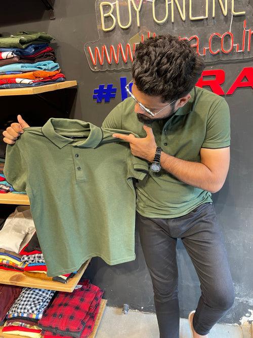 Olive  Polo T-shirt