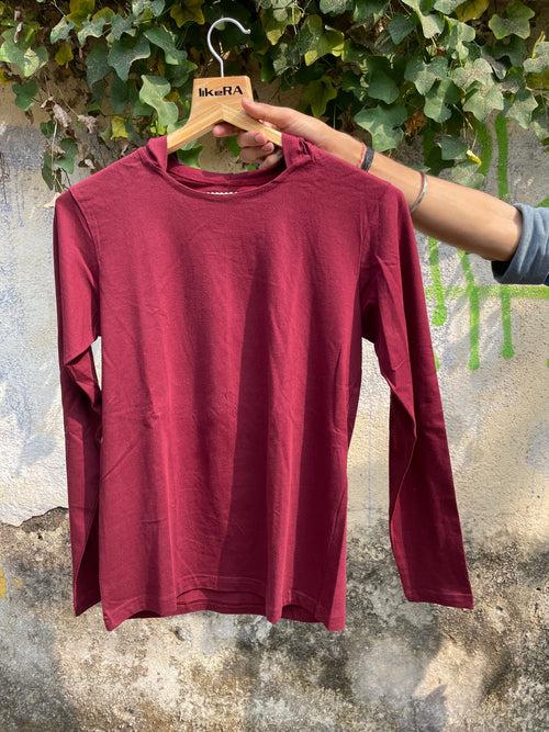 Burgundy Hooded Tee