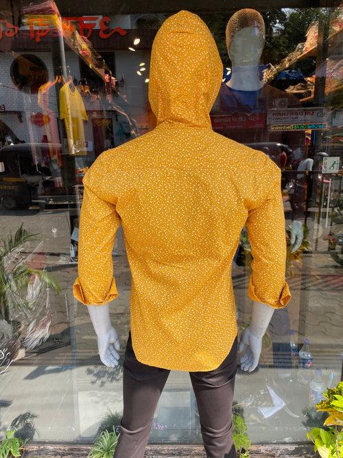Mustard Hooded Shirt