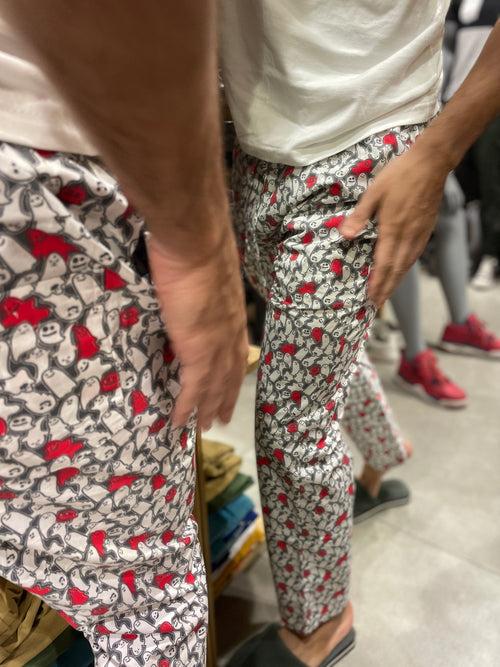 Red / White Printed "Lazy" Pyjamas