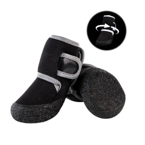 Copy of Holy Paws Silicon Base Socks Rubber Sole With Velcro Straps Traction Control Anti-Slip Boots For Dog