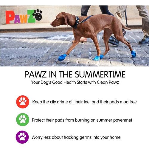 Pawz Waterproof Dog Boots - X Large - Green 12 PCS