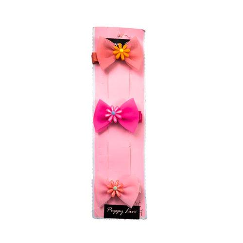 Puppy Love Bow Clips Set - Large