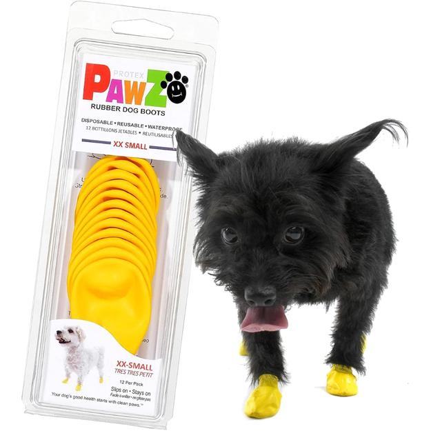 Pawz Waterproof Dog Boots - XX Small - Yellow