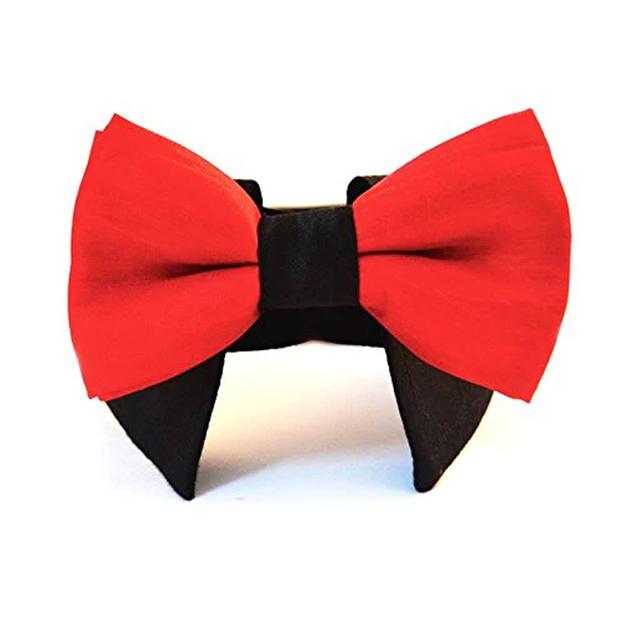 Puppy Love Cotton Tuxedo Bow Tie Collar (Colour May Vary)