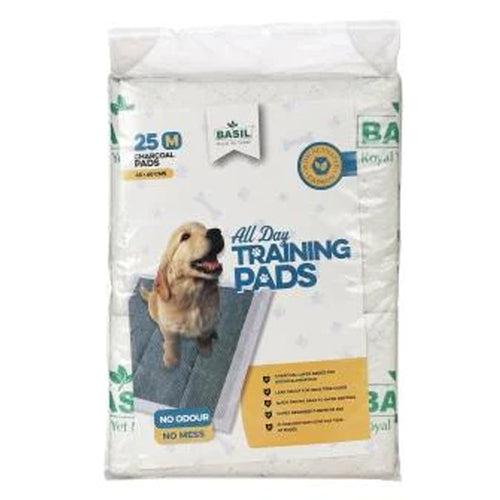 Basil All Day Charcoal Layer Added For Odor Elimination Training Pads (45 X 60 Cms) - 25 Pcs