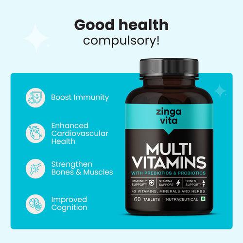 Multivitamins with Prebiotics & Probiotics