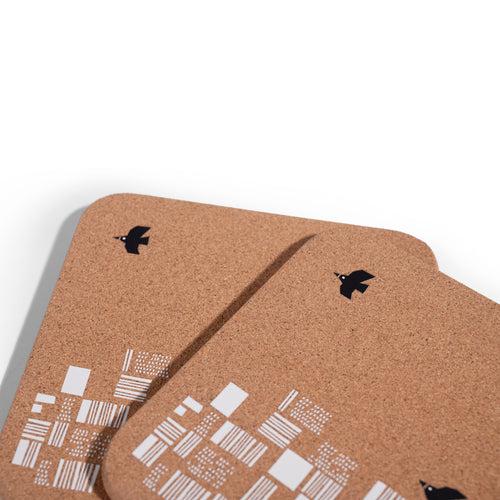 Birds-In-Flight Cork Trivets (Set of 2)