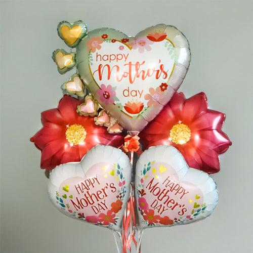 Happy Mothers Day Flower Balloon Bouquet