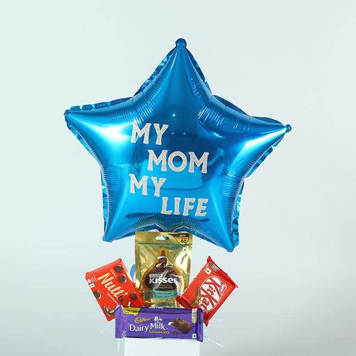 My Mom My Life Balloon & Chocolates Box