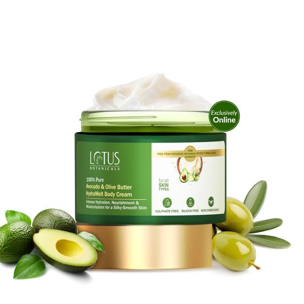 100% Pure Avocado & Olive Butter HydraMelt Body Cream