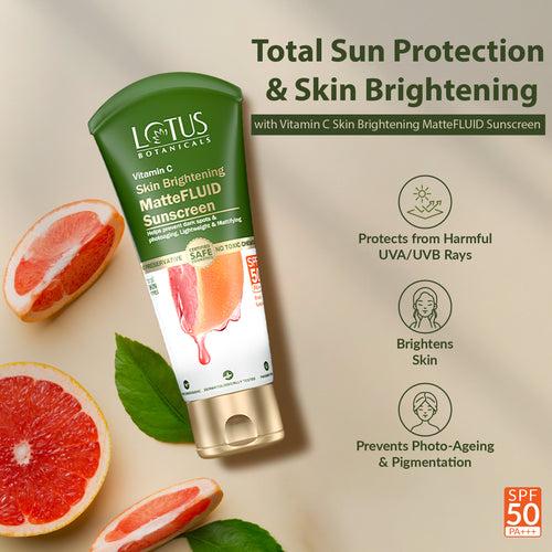 Vitamin C Skin Brightening MatteFLUID Sunscreen | SPF 50 | PA+++
