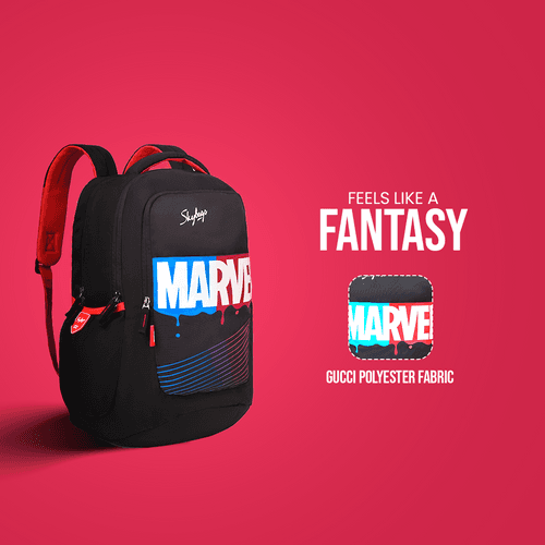 Skybags Marvel  School Backpack Black