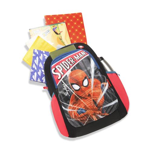 Skybags Spiderman Champ  01 Sc Bp Black And Blue