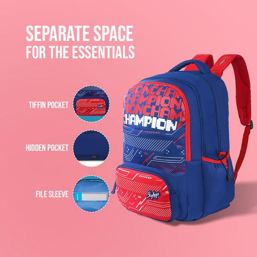 Skybags Squad Nxt 01 "School Backpack Blue"