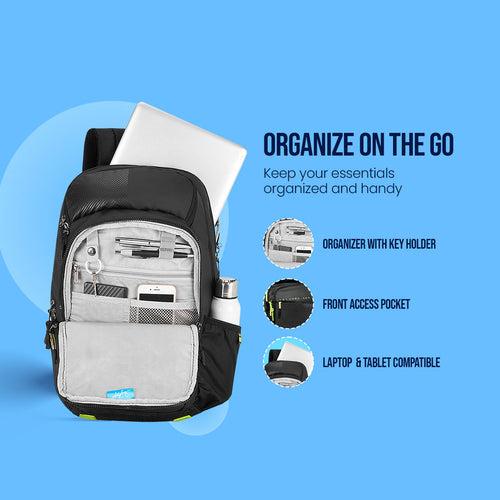 Skybags Chaser 02 "Laptop Backpack (H) Black"