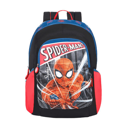 Skybags Spiderman Champ  01 Sc Bp Black And Blue