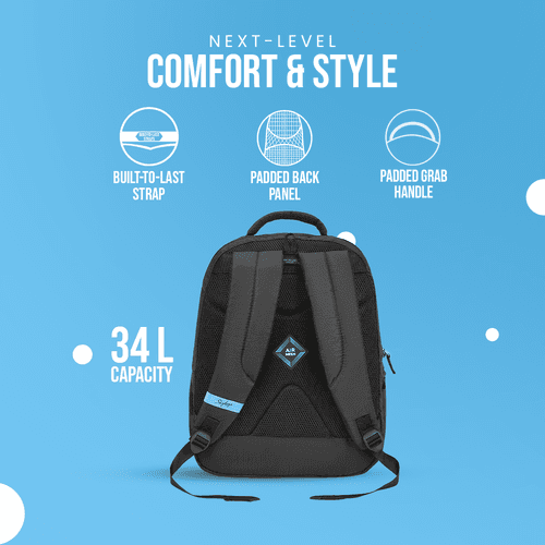 Skybags Network "Laptop Backpack (E) Black"