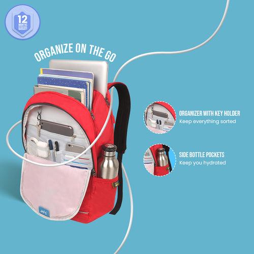 Skybags Strider Pro 04 "Laptop Backpack (H) Red"