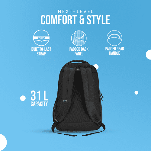 Skybags New Arthur "Laptop Backpack (H) Black"