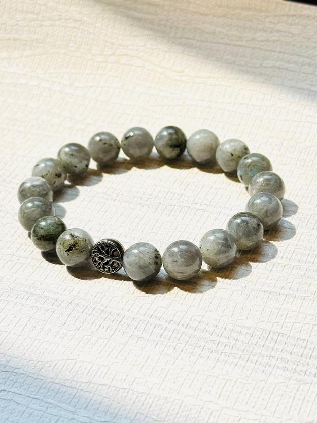 Light-Coded Self-Belief Labradorite Bracelet