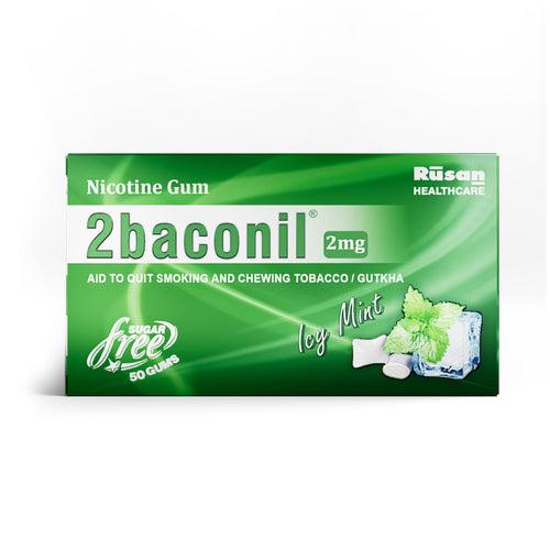 2baconil Nicotine Gum 2mg (Pack of 3)