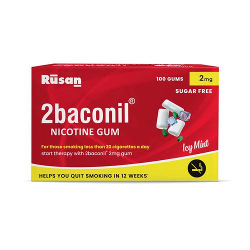 2baconil Nicotine Gum 2mg N100  <br> ( pack of 3)