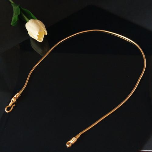 Gold Plated Pure Silver Chain - 16" ~ 18"