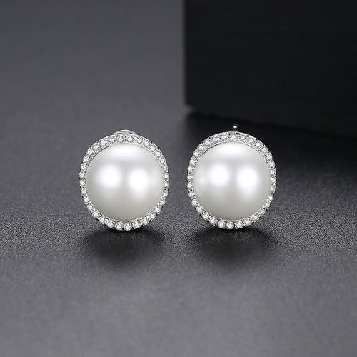 Classic White Pearl Studs