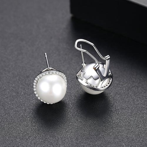 Classic White Pearl Studs