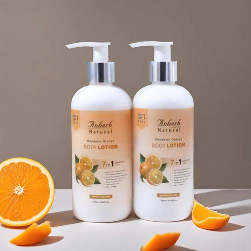 Mandarin Orange Body Lotion -300ml | 7-in-1 Complete Care for Smooth and Soft Skin | Buy 1 Get 1