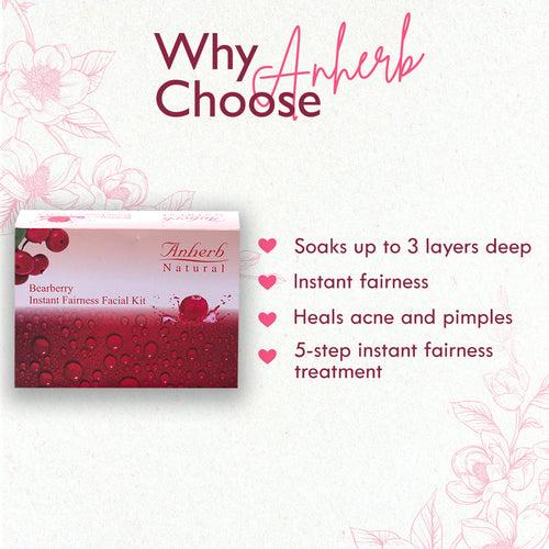 Bearberry Instant Fairness Facial Kit - 5x50gm